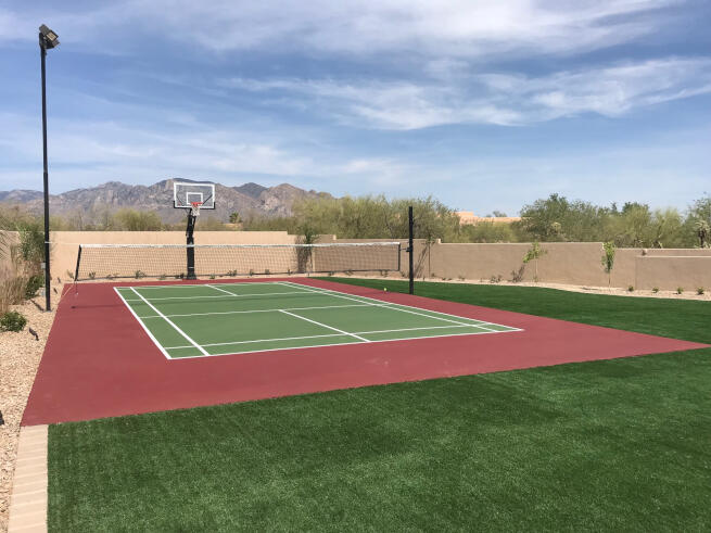 Los Angeles and Southern California Pickleball Court and Basketball Net